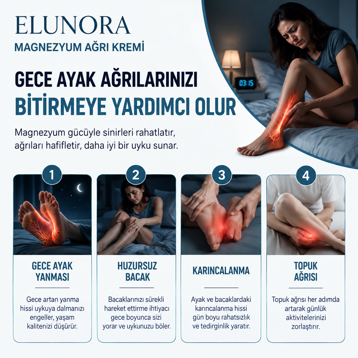 Magnezyumlu Ağrı Rahatlatıcı Masaj Kremi